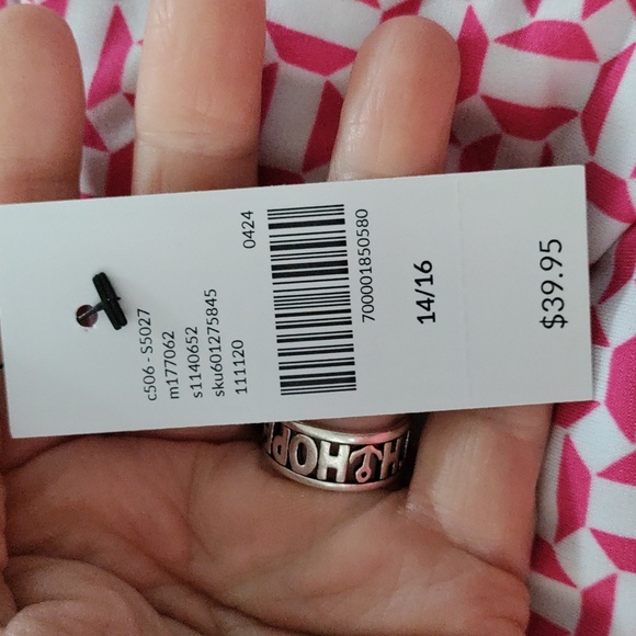 01557 Lane Bryant pink & white knit sleeveless blouse 14/16 NWT - Picture 14 of 14